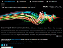 Tablet Screenshot of matrix-legal.com